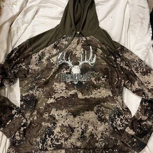 redhead like new men's camo sweatshirt